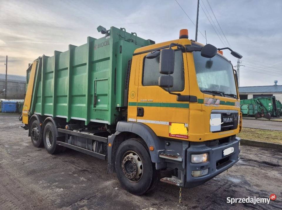 MAN TGM 26290 śmieciarka podwozie 6x2 Ekocel XLS Nowiny