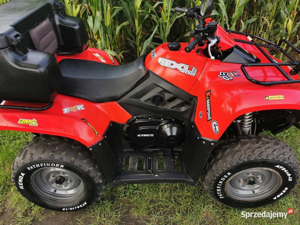 Quad Kymco 400 4x4 homologacja l7e hak kufer Rawicz
