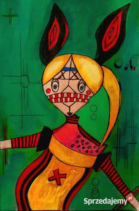 Autorski print art snart / brut Runny Funny Bunny