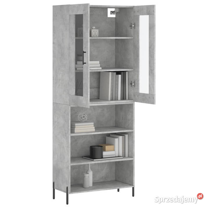 Witrynka szarość betonu 695x34x180 materiał mazowieckie sprzedam