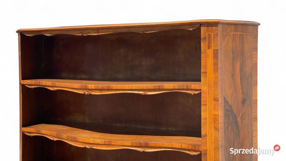 Stary włoski stylowy regał na giętych nogach Meble Gryfice