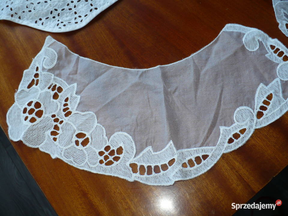 kołnierzyki zrobione haftem rchelie 9 sztuk Dla kobiet dolnośląskie Lubin