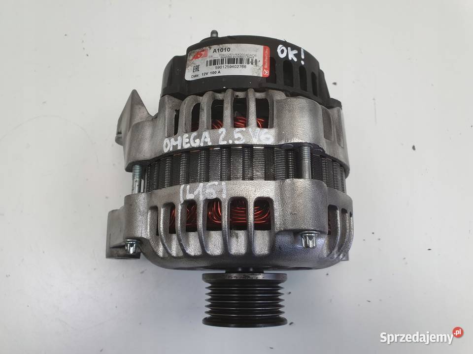 ALTERNATOR Opel Omega B 25 V6 A1010 100A Układ elektryczny silnika Rudka