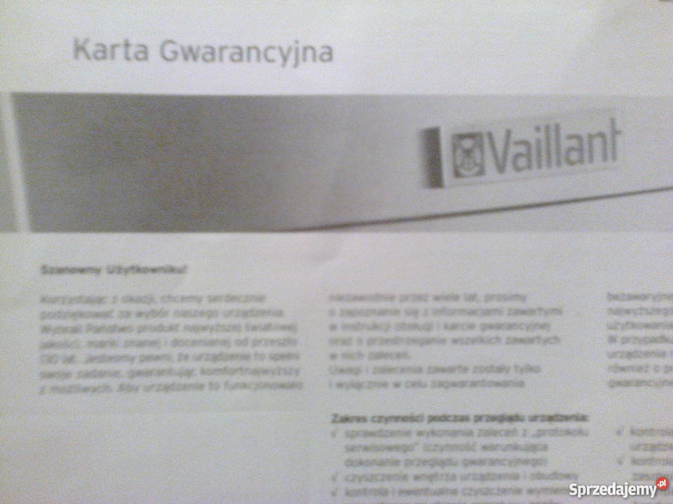 NOWY PODGRZEWACZ GAZOWY Vaillant Atmomag Mini Wołomin