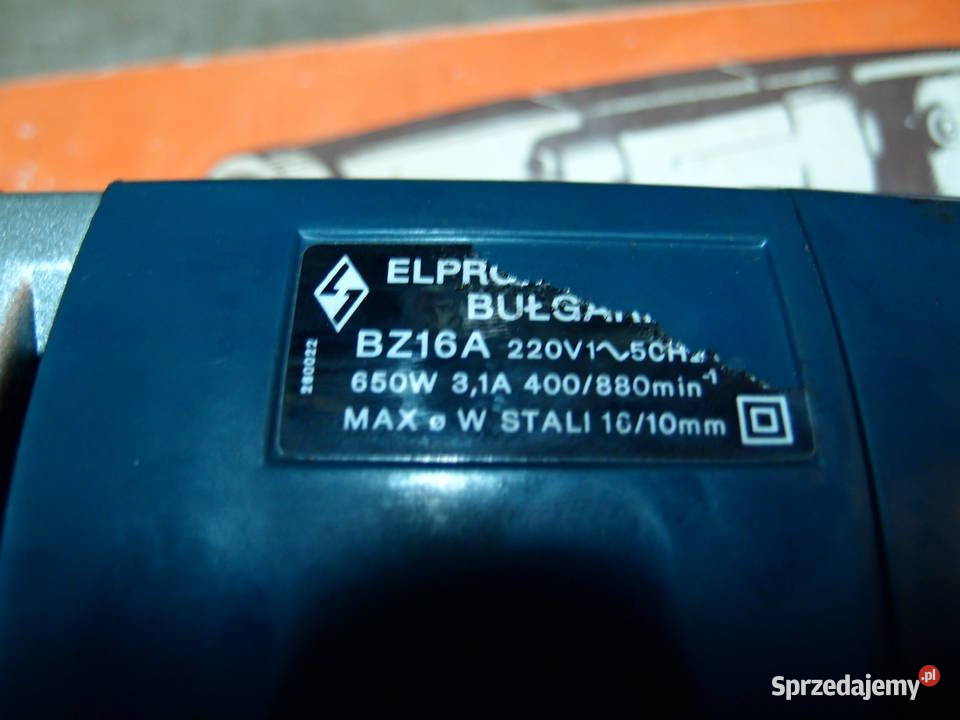 Wiertarka Ręczna Elprom 650W 880obr 2biegi Lata Pozostałe Łódź