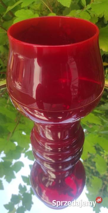 Lausitzer rubinowy wazon PRL sprzedam