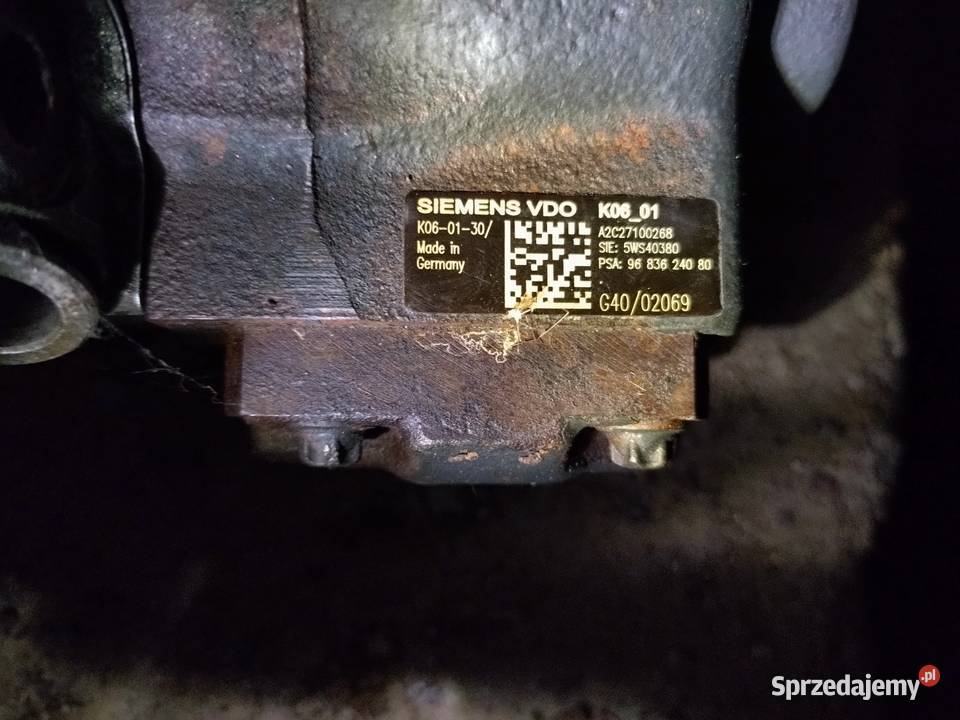 Sprzedam pompę paliwa Siemens K0601 9683624080 mazowieckie Płock