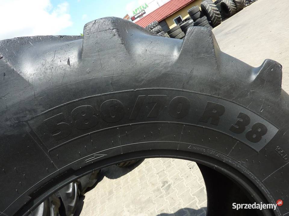 2x Opona używana rolnicza 58070R38 MICHELIN 1800 Zaścianki sprzedam