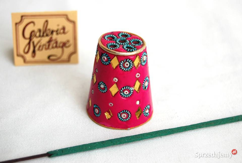 Indyjski stojak uchwyt na kadzidełka stożek róż lubelskie Lublin