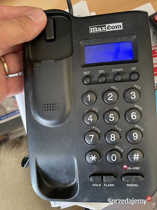 Telefon stacjonarny MAXCOM uszkodzony sprzedam