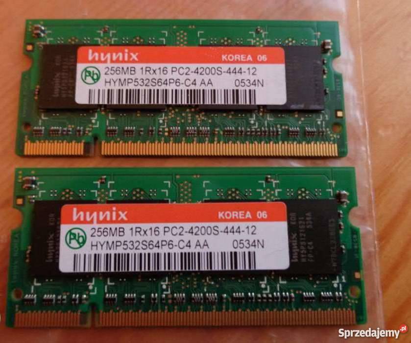 DDR2 1Rx16 4200s44412 2x256MB 100 sprawna Kraków sprzedam