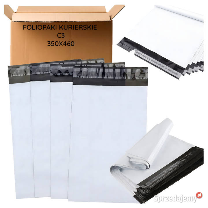 Foliopaki Kurierskie BIAŁE C3 350x460 50 Biała Podlaska