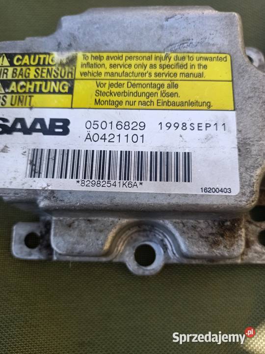 Sterownik moduł airbag Saab 93 9802r Szczecin sprzedam