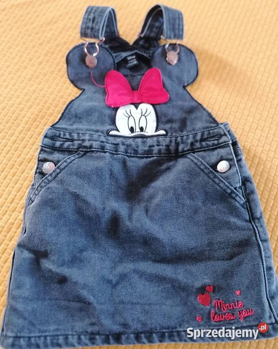 Sukienka jeansowa ogrodniczki Myszka Minnie Sukienki i spódniczki Łódź