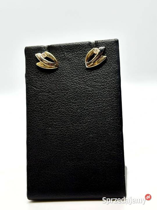 Nowe złote kolczyki pr 585 107g Sztyft Kolczyki warmińsko-mazurskie Elbląg