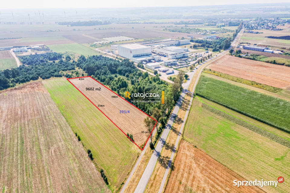 Grunt 9602m2 Łebcz Dr Augusta Oetkera asfalt pomorskie