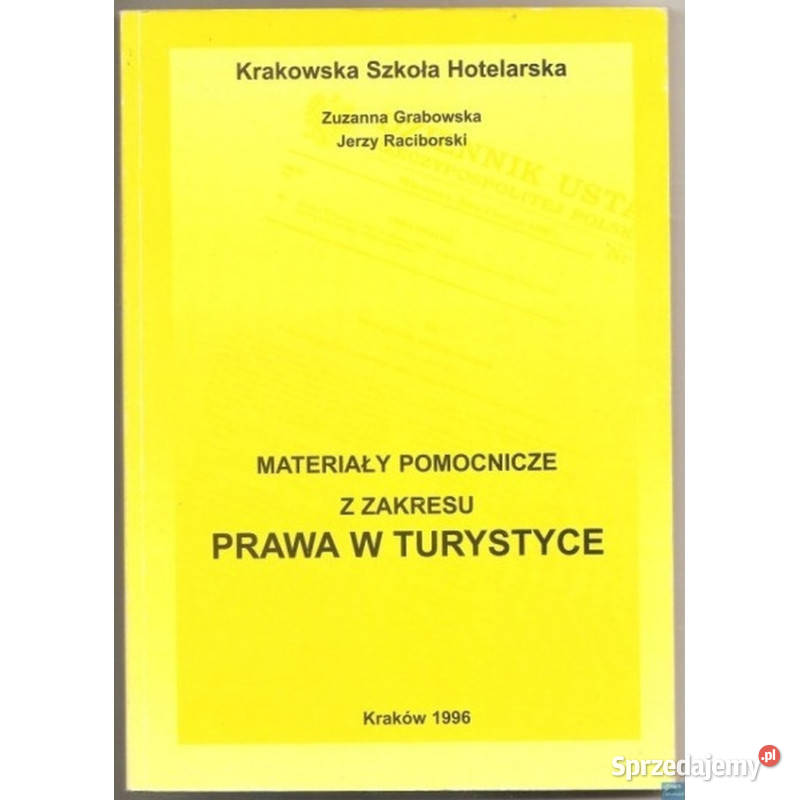 Materiały Pomocnicze z Zakresu Prawa w Turystyce łódzkie Łódź sprzedam