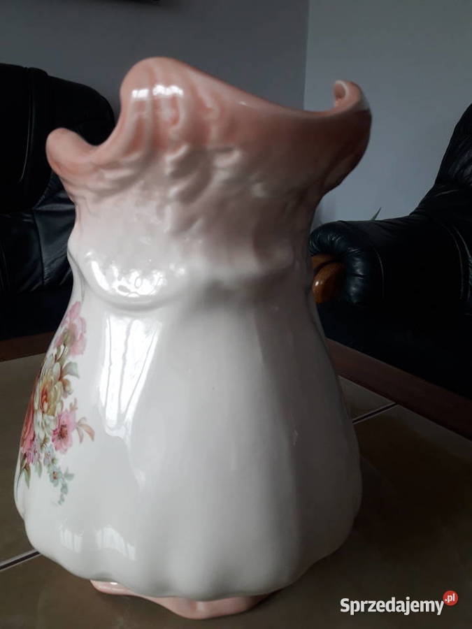 Duży ceramiczny dzban w stylu wiktoriańskim lubelskie
