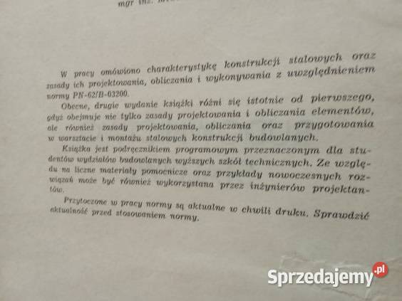 Budownictwo ogólne Budownictwo stalowe 1965 r Łódź