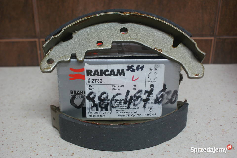 0 986 487 630 BOSCH SZCZĘKI HAMULC FIAT SIENA 97 Pozostałe Białobrzegi sprzedam