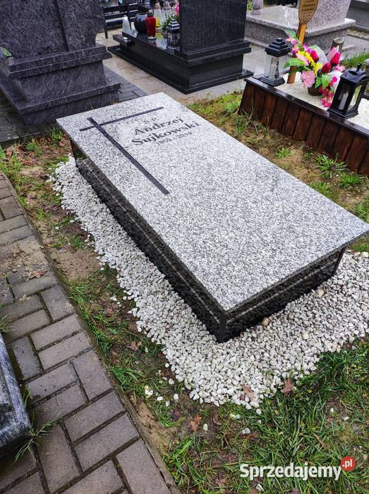 Pomnik w rozsądnej Z płytą kamienną granit Rybnik