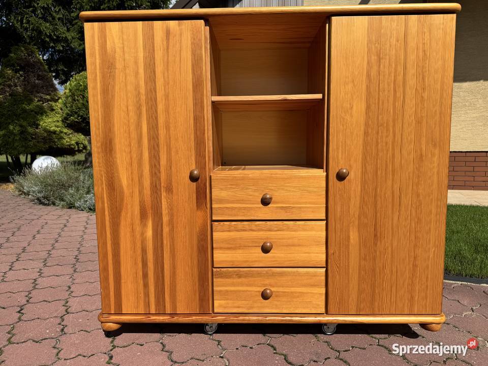 Komoda drewniana sosnowa bufet szafka