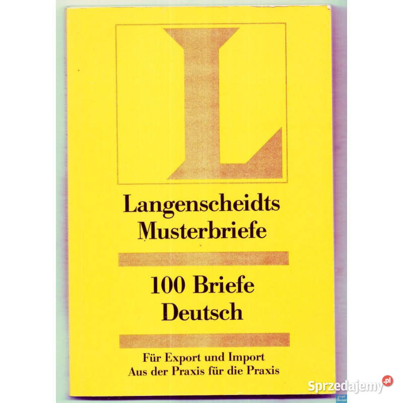 100 Briefe Deutsch fr Export und Import miękka Elbląg