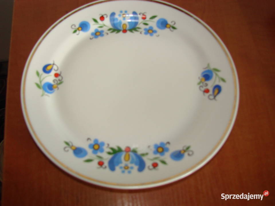 Lubiana wzór kaszubski talerz deserowy PRL Porcelana i szkło Pruszcz Gdański