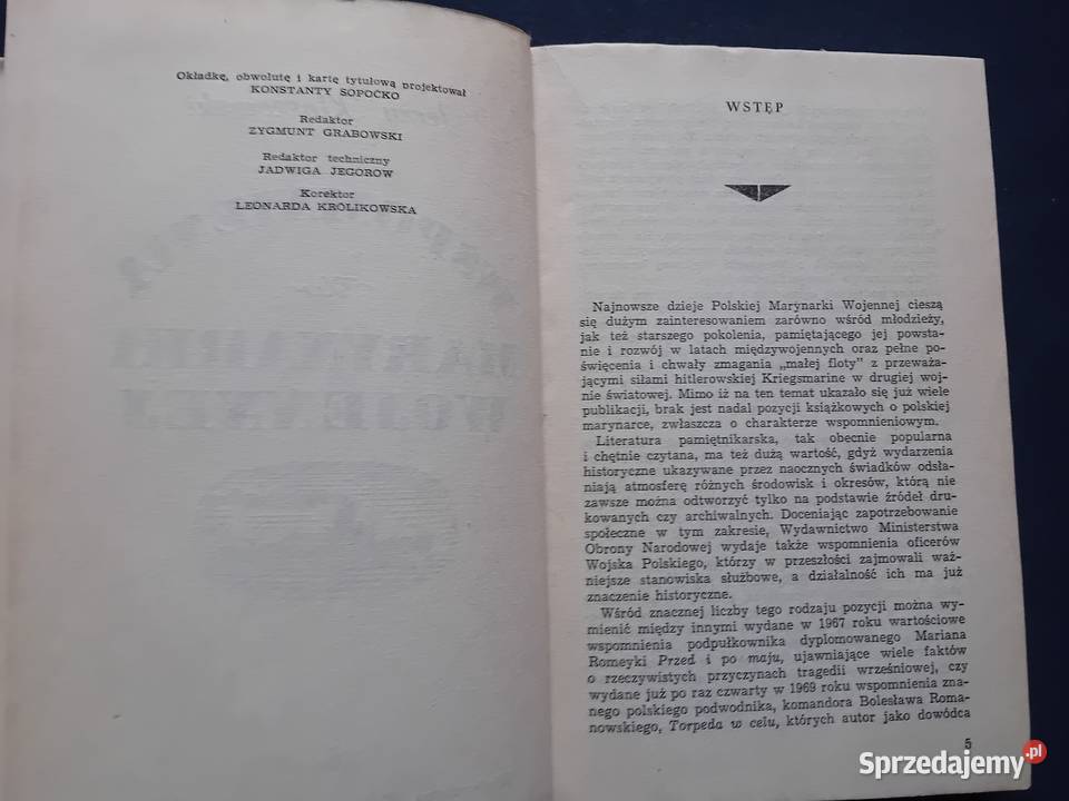 Jerzy Kłossowski Wspomnienia z marynarki Koźminek sprzedam