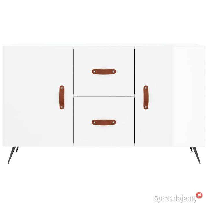 Komoda biała z połyskiem 100x36x60 materiał Warszawa