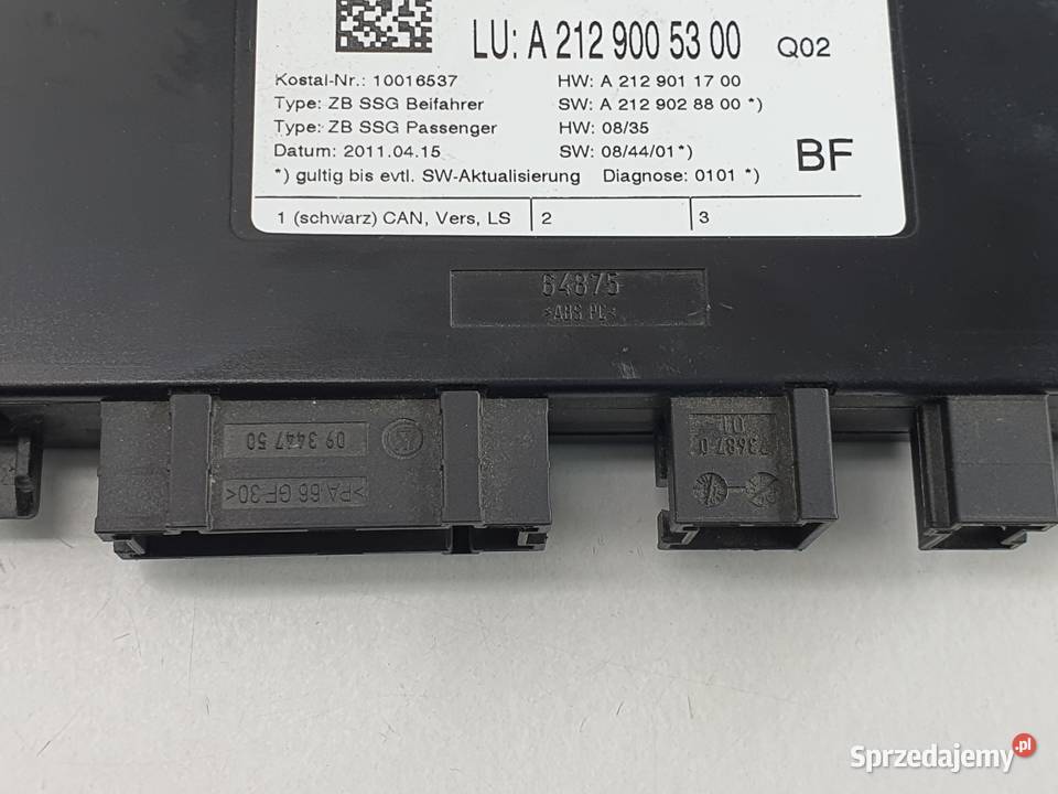 Modul Sterownik Fotela Prawy Mercedes Cls W218 Łódź