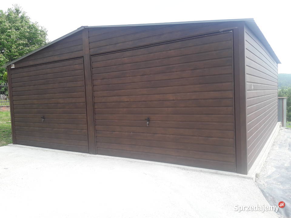 Garaż blaszany dwuspadowy garaże blaszane Miechów
