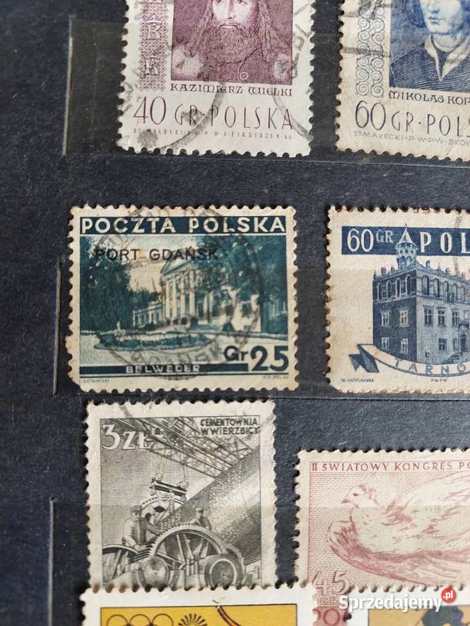 Klaser ze znaczkami pocztowymi polskie różne Tczew