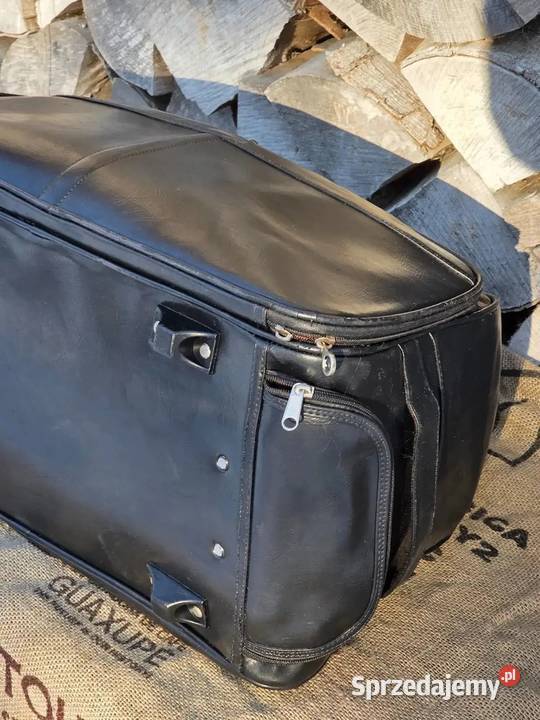 Czarna Torba Podróżna XXL Montblanc Vintage Lata Warszawa