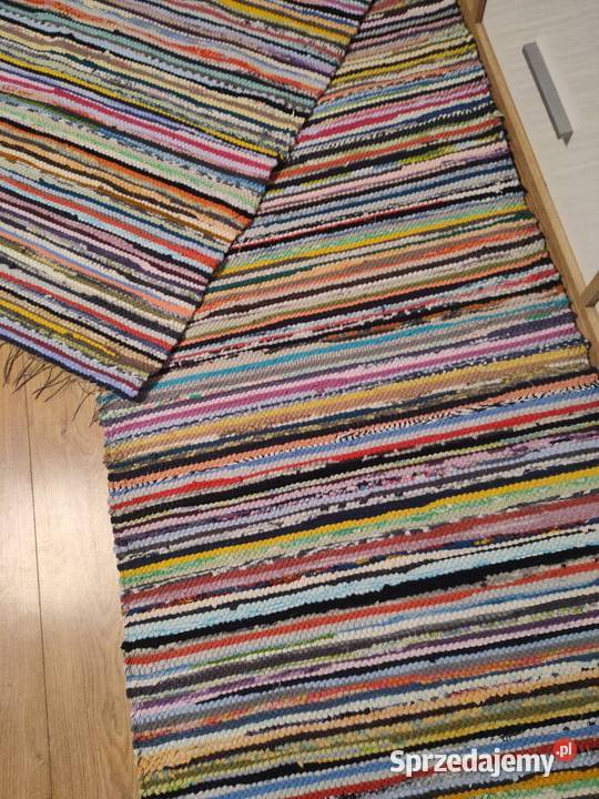 Nowy wielobarwny bawełniany chodnik ręcznie podlaskie Suwałki sprzedam