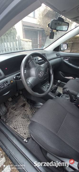 Toyota Corolla E12 sedan czarny 14 gaz lpg welurowa tapicerka łódzkie