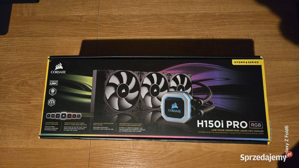 Chłodzenie wodne procesora Corsair H150i pro rgb Łódź