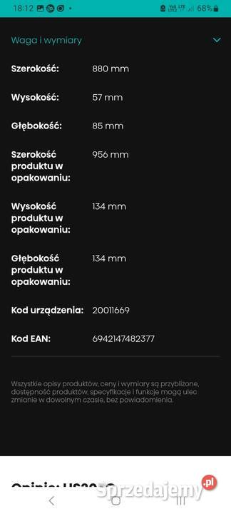 Sprzedam Sounbar Hisense HS205G Chojnice