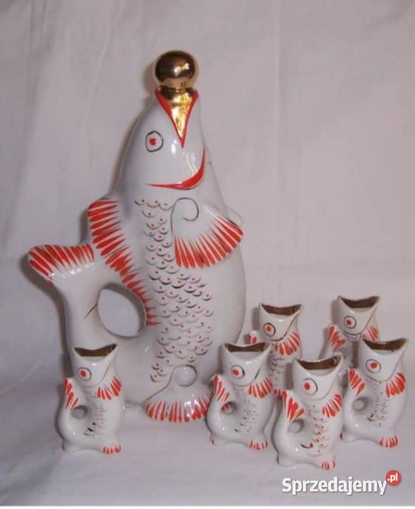 Karafka ryba Połonne dwa komplety Szemud