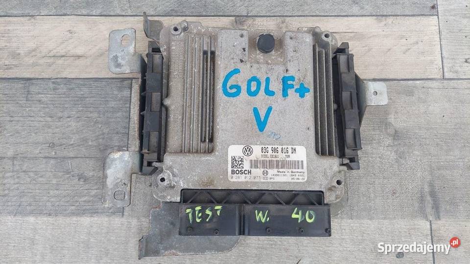 STEROWNIK SILNIKA KOMPUTER VW GOLF V 5 2007 osobowe Gliwice