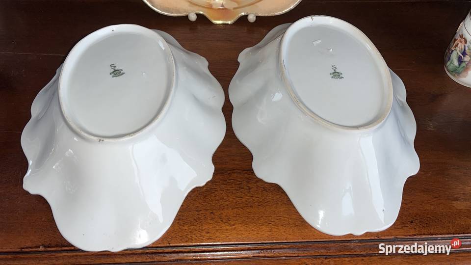 Patera z opalizowanej porcelany Syg Sile Gdańsk