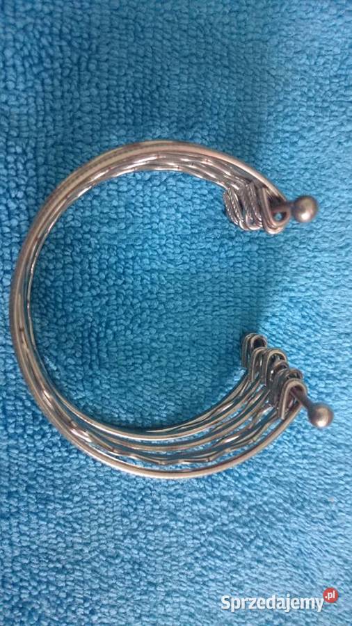 Bransoletka metalowa z 9 części łączona na rękę Wrocław