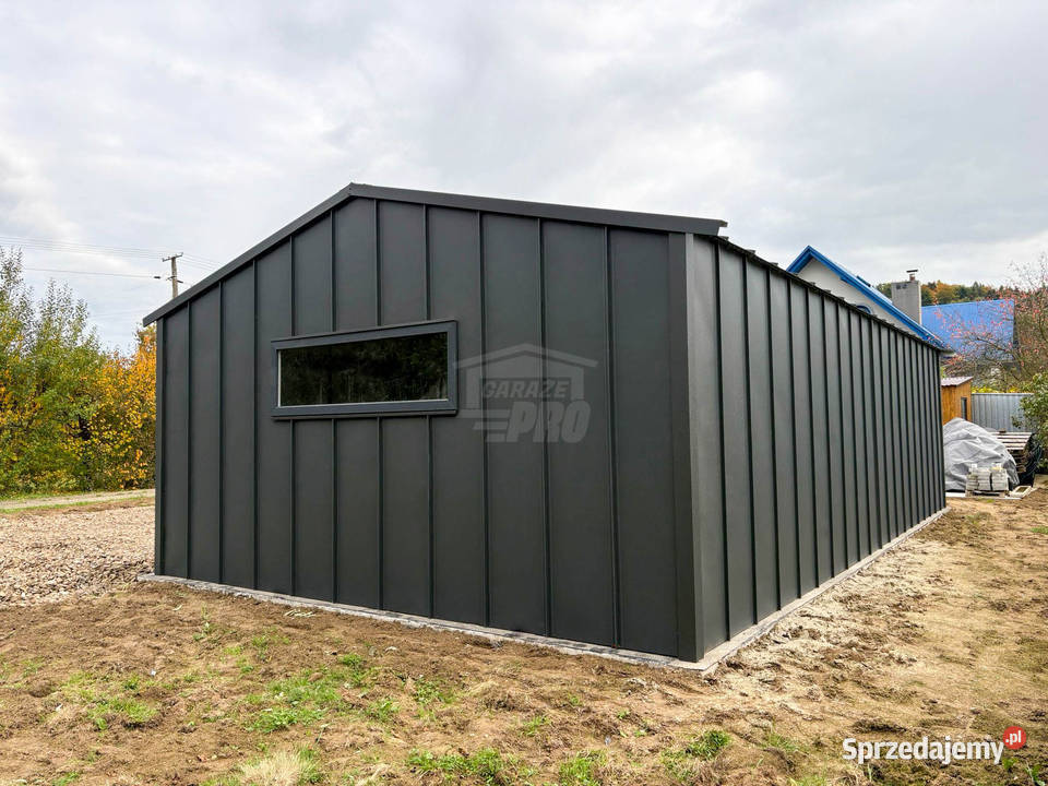 Garaż blaszany 9x6 m brama dwuskrzydłowa brama Sprzedaż