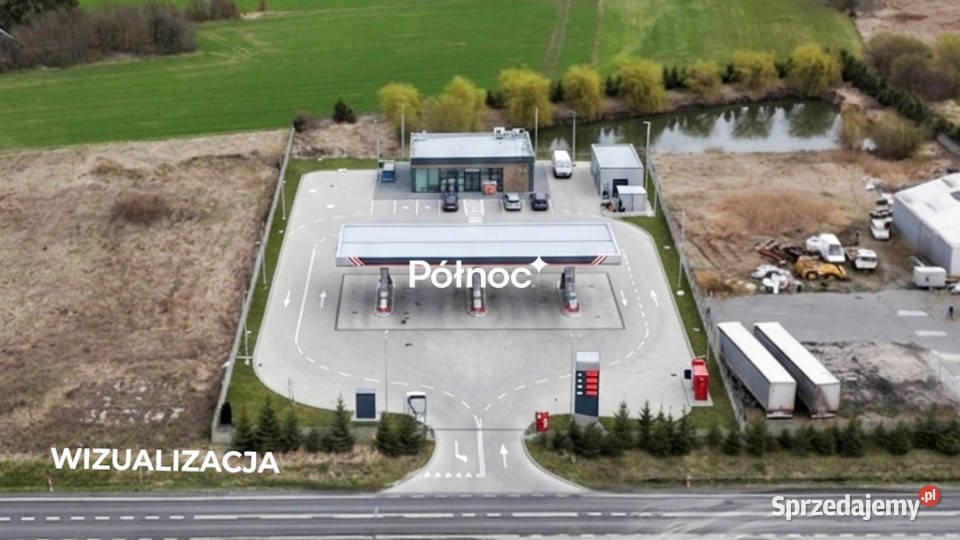 Działka inwestycyjna pod stację paliw myjnię Sprzedaż Wandopol
