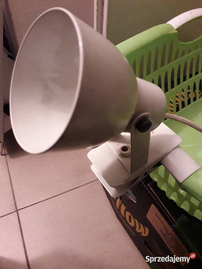Lampa klips kinkiet metalowy oryginał prl Warszawa