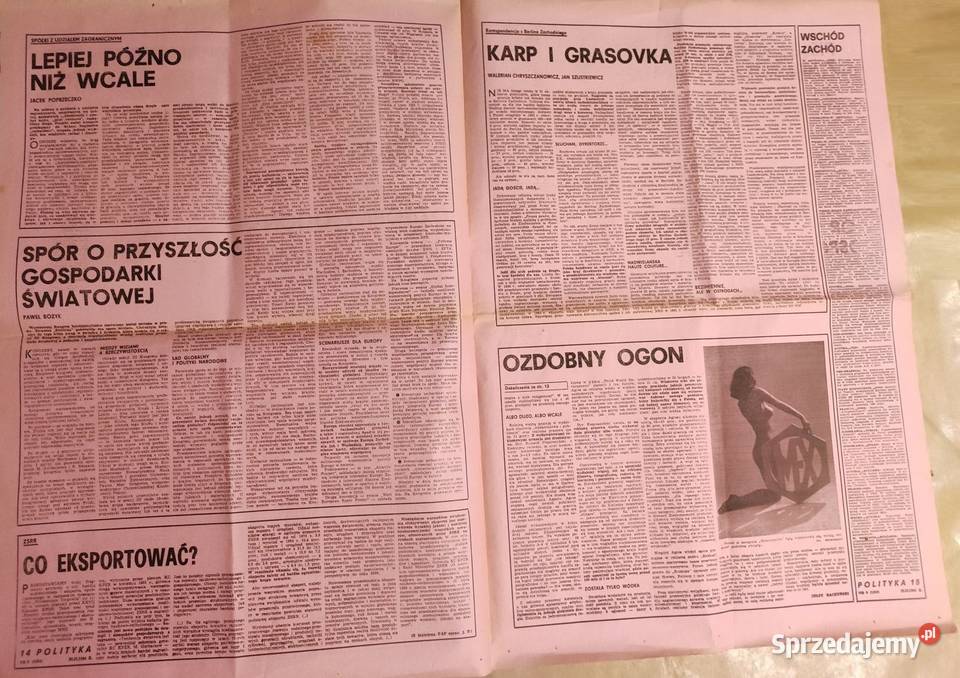 Polityka export import gazeta czasopismo 4183 Kielce