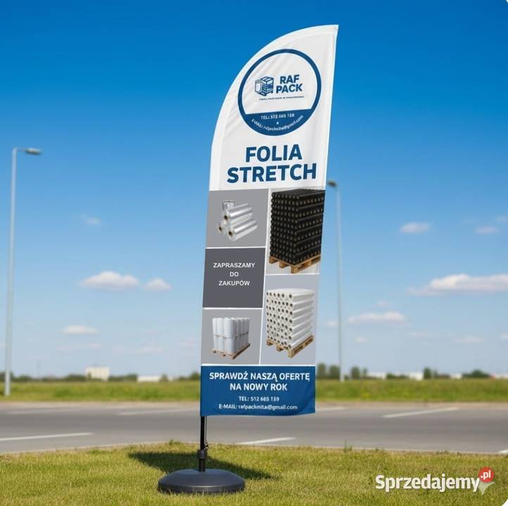 Folia stretch 15 560 sztuk paleta RAF PACK łódzkie Radomsko