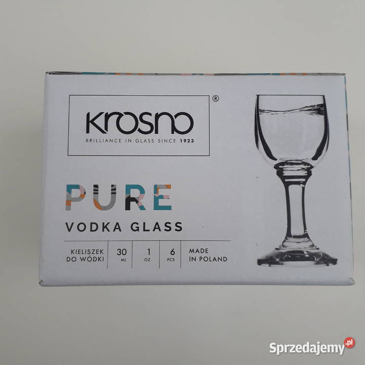 KROSNO kieliszki do wódki 6 Kutno