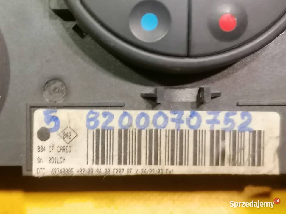 panel klimatyzacji nawiewu Renault Megane 2 Piotrków Trybunalski