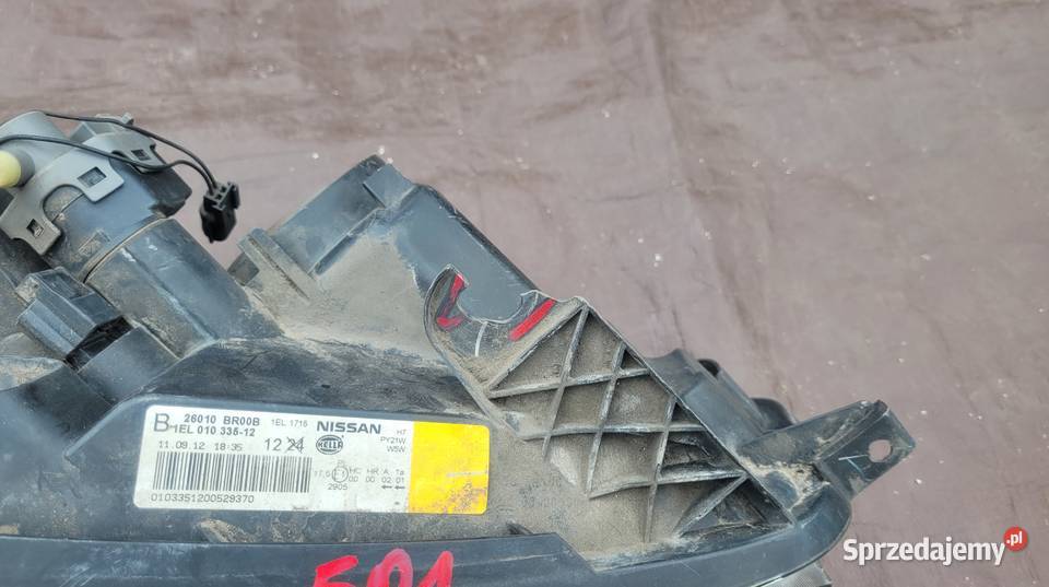 LAMPA PRZEDNIA PRAWA NISSAN QASHQAI J10 LIFT 501 Ruda Śląska
